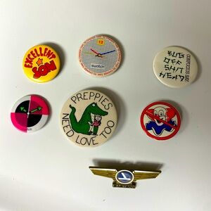 Vintage pins. 80s & 90s